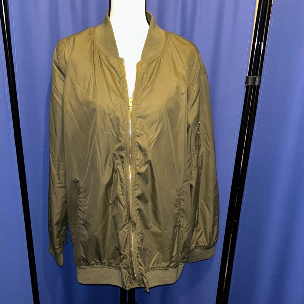 Olive Green Bomber Jacket